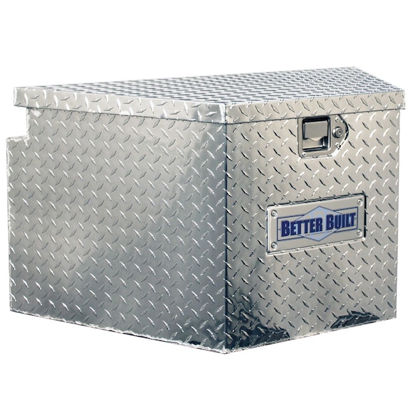 UTILITY TRAILER TONGUE TOOL BOX, SHORT, V SHAPED 34INREAR L, 16IN FRON